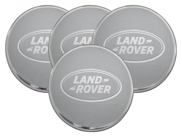 Land Rover Freelander 2 Green/Gold Sparkle Silver Wheel Centre Cap x4 Genuine LR